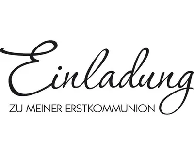 Produktbild von Stempel Einladung Erstkommunion, 3x7cm
