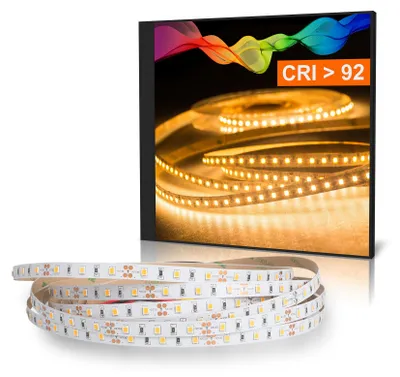 Produktbild von LED Strip 2835 Warmweiß (2700K) CRI 92 36W 5 Meter 12V IP20