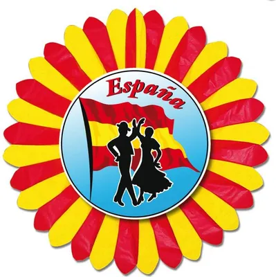 Produktbild von Dekofächer Spanien mit Flamencoaufdruck, einseitig, 60 cm
