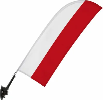 Produktbild von Showdown Fensterflagge - Wind Set - Polnische Flagge
