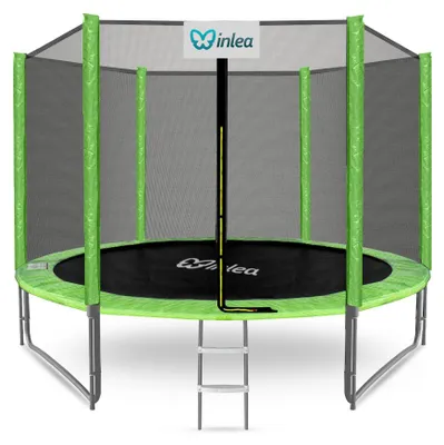 Obrázek produktu pro INLEA PREMIUM Jump Trampolína 305 cm s vnější ochrannou sítí – světle zelená