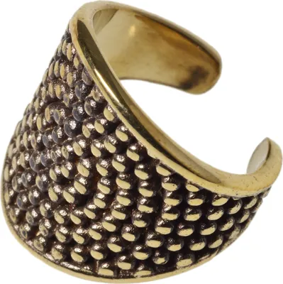 Produktbild von viva-adorno Ear Cuff Ohrklemme Ohr Clip Ohr Bügel Ohrring Messing Vintage Antik Bali Z494,D2