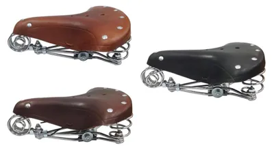 Produktbild von VDP - VA - Fahrradsattel Leder gefedert (EAST_BGB-916) BGB-916, Farbe:hellbraun