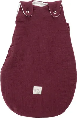 Produktbild von Träumeland Außenschlafsack LIEBMICH Baumwollmusselin beerenrot Größe 68/74