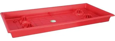 Image de Plateau en plastique rouge, 1 pièce, pratique