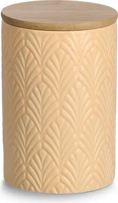 Produktbild von Keramikbehälter mit Bambusdeckel, 720 ml