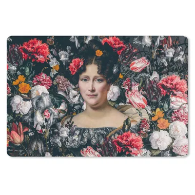 Produktbild von MuchoWow® Mauspad Mousepad Johanna Henriette Engelen - Dubois Drahonet - Blumen 27x18 cm - Mousepads - Maus Mat - Pad - Mausunterlage - Büroartikel - Desk Matten