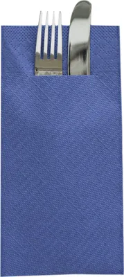 Produktbild von Sovie HORECA Besteckserviette Royalblau aus Tissue Deluxe®, 4-lagig, 1/8 Falz, 40 x 40 cm, 75 Stück