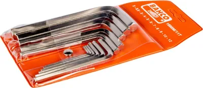 Produktbild von Bahco Metrischer Sechskant-Winkelschraubendreher-Satz, vernickelt, 2 bis 12 mm - 11-tlg.