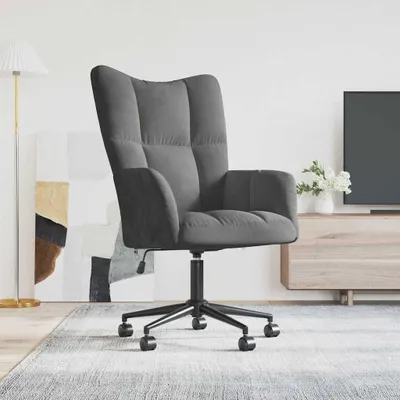 Produktbild von vidaXL Relaxsessel Dunkelgrau Samt