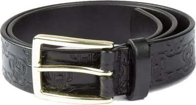 Produktbild von Ps Of Sweden Monogram Leather Belt Gürtel Schwarz 90 cm Schwarz 90 cm