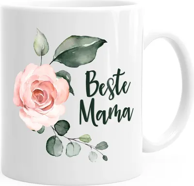 Produktbild von Kaffee-Tasse Beste Mama Geschenk Muttertag Geschenk-Tasse MoonWorks® weiß unisize