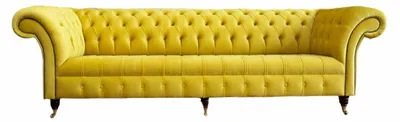 Obrázek produktu pro Pohovka čtyřmístná Chesterfield Designové pohovky Nábytek do obývacího pokoje Čalounění pohovky