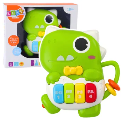 Produktbild von Mini-Klavier für Kleinkinder, Dinosaurier, grüne Lichter und Geräusche