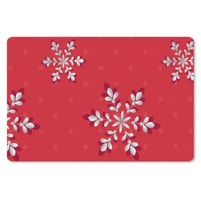 Produktbild von MuchoWow® Schreibtischunterlage Muster - Weihnachten - Pflanzen 60x40 cm - XXL Mauspad - Großes Mauspad