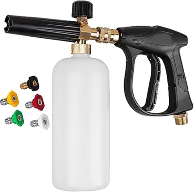 Produktbild von Hochdruckreiniger Set mit Schaumkanone, Kurzpistole und 5 Düsen