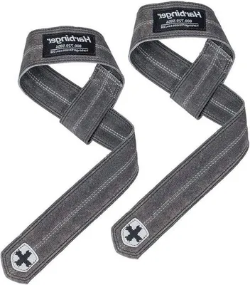 Produktbild von Famanu Lifting Straps aus Leder - Schwarz, One Size