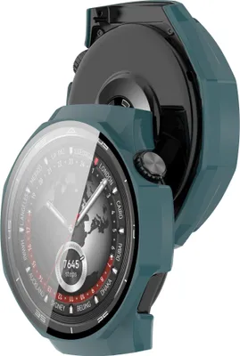 Produktbild von Schutzhülle mit Glas für Huawei Watch GT 5 Pro 46 mm, Bizon Case Watch Adamo, Grün