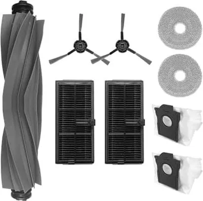 Produktbild von 9 teiliges Ersatzteile Set für Dreame L10s Ultra Gen 2/Heat & Mova E30 Ultra Inkl Hauptbürste, Staubbeutel, Wischtücher, Seitenbürsten, Filter Saugroboter Zubehör