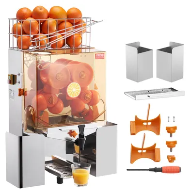 Produktbild von Zitruspresse - Zitrusentsafter - Saftmaschine - Entsafter - Fruchtsaftpresse - 120W leistungsstarker Motor - Edelstahl 304
