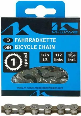 Produktbild von M-Wave 112GL Kette 112 Glieder 1/2x1/8 - 1 Speed