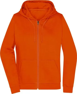Produktbild von Klassische Sweatjacke mit Kapuze orange, Gr. S