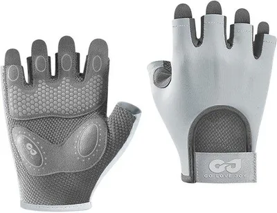 Produktbild von Frauen Fahrradhandschuhe - M - Palmbreite 9 cm - Länge 15 cm - Fitnesshandschuhe für Krafttraining - Gewichtheben - Halbfingerhandschuhe für Krafttraining - Sporthandschuhe - Reißfeste Handschuhe