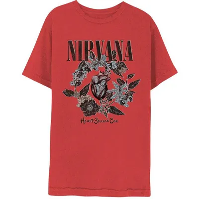 Produktbild von Nirvana Heart Shape Box Red 2XL T-Shirt