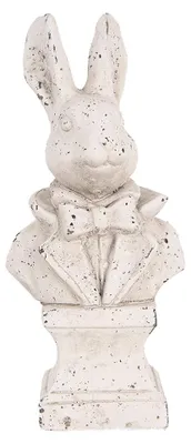 Obrázek produktu pro Clayre & Eef Dekorativní figurka králíka 11x8x24 cm Béžový kámen