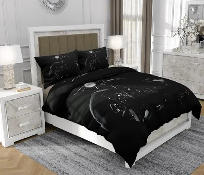 Immagine prodotto di Biancheria da letto 140x200 cm + 2x70x80 cm, set 3 pezzi, 100% cotone, cerniera, Moto, multicolore - SOVIO | So.Z0014