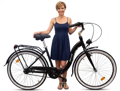 Produktbild von Dallas Bike Klapprad Faltrad 26 Zoll - 7-Gang Shimano Nexus - Alu-Rahmen M 17" - Schwarz