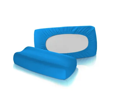 Produktbild von Fleuresse Vital-Comfort Jersey-Bezug für Nackenstützkissen meeresblau