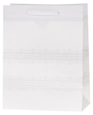 Imagen del producto de Bolsas de regalo Lux blancas con brillo