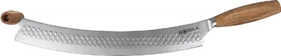 Immagine prodotto di Boska Coltello per pizza e formaggio Oslo+/Antiaderente BSF™/Sicuro da usare con entrambe le mani/Per pizza e formaggio/Elegante/Legno di quercia e acciaio inox