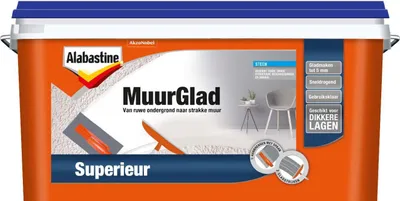 Productafbeelding van Alabastine  -  Muurglad Superieur  -  Wit  -  10 L