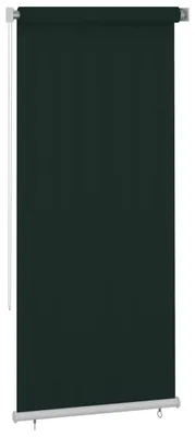 Zdjęcie produktu dla Roleta zewnętrzna vidaXL 100 x 230 cm, ciemnozielona, HDPE