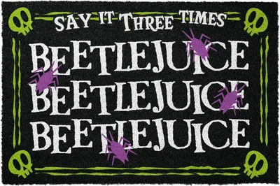 Zdjęcie produktu dla Wycieraczka Beetlejuice - Say It Three Times