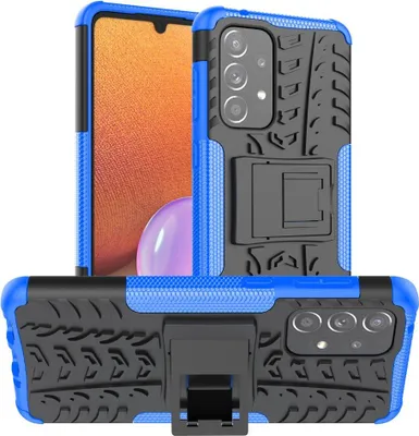 Produktbild von Samsung Galaxy A33 Hülle - Coverup Panzer Back Cover mit Ständer - Blau
