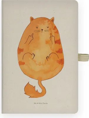 Produktbild von Mr. & Mrs. Panda Tagebuch Katze Frühaufsteher - Transparent - Geschenk, Katzen, notizbuch, Tiger, Adressbuch, Kaffee, Kladde, Skizzenbuch, Miau, Journal