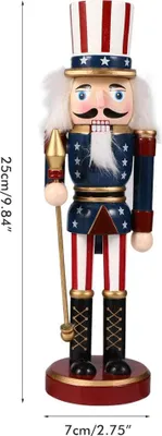 Productafbeelding van 25 cm sprookjesfiguur, houten decoratie, ornament, tafeldecoratie, verzamelobject, kerst- en nieuwjaarsdecoratie, cadeau