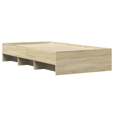 Produktbild von vidaXL Bettgestell ohne Matratze Sonoma-Eiche 90x190 cm Holzwerkstoff