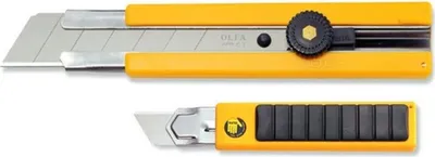 Produktbild von OLFA Industrie-Cuttermesser H-1 25mm mit rutschfester Griffplatte