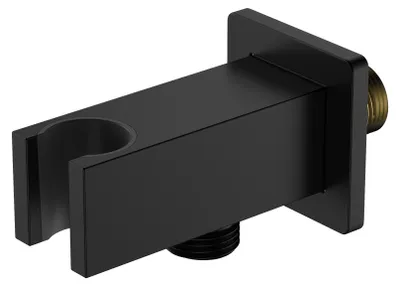 Produktbild von Avapax | Anschlusswinkel - Schwarz Matt - Messing - Standardgewinde G1/2 - Unterputzmontage
