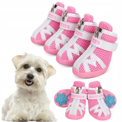 Produktbild von Truelove Protection Hundeschuhe leicht pink für kleine Hunde