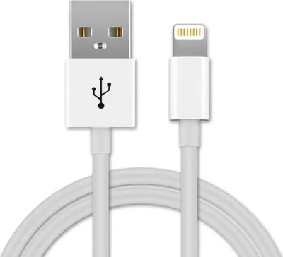 Produktbild von subtel USB Kabel 1m kompatibel mit Tablet/iPhone Ladekabel Lightning 8 Pin auf USB A 2.0 Datenkabel  weiß