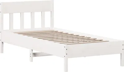 Obrázek produktu pro vidaXL Postel z masivu bez matrace bílá 75x190 cm borovice