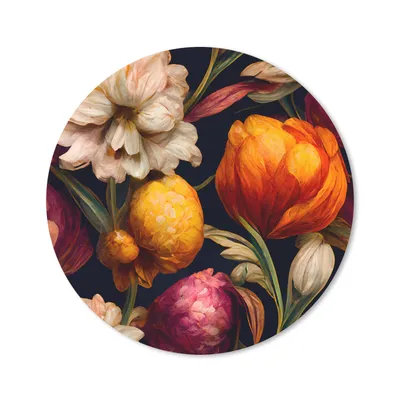 Produktbild von MuchoWow® Mauspad Mousepad Blumen - Pflanzen - Weiß 40x40 cm - Mousepads - Maus Mat - Pad - Mausunterlage - Schreibtisch Accessoires