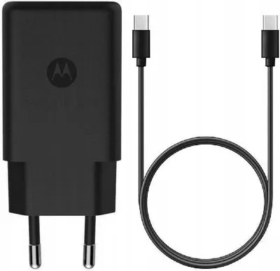 Produktbild von Motorola TurboPower 30 W USB-C-Ladegerät mit 1 m DC-Kabel, Schwarz