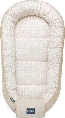 Produktbild von Bellochi 5 tlg. Baby Kuschelnest-Set - aus Baumwolle und Samt - - inkl Babynestchen 90x60 cm, Kuscheldecke, Kopfkissen, flaches Kissen -  Baby-Set LUX Collection