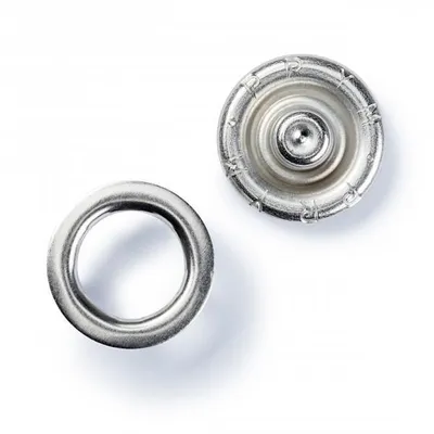 Produktbild von Prym 390127, Nieten-Druckknopf-Verschluss, Metall, Silber, 1 cm, 200 Stück(e)